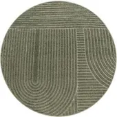 Tapis.fr Tapis d'intérieur & extérieur Cotara vert 120 cm rond