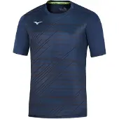 Mizuno T-shirt unisexe TEAM CHIBA - 62EAA505, couleur : bleu foncé, matière : S