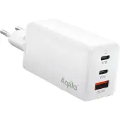 Aqiila AQWCW3PBI65W911 Chargebird W3 Ladeadapter weiß, 67 Watt