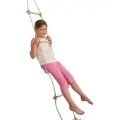 Kbt Échelle de corde avec échelons en bois light