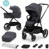 Kinderkraft SELECT Poussette combinée Nea 2in1 Gris foncé, Premium