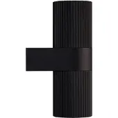 Nordlux Cyclops Ripple luminaire graduable IP54, Variante : Ø 86 x 254 mm, GU10, noir