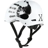 NILS Casque de vélo pour l'éveil - Casque de skate avec ajustement de la taille - Casque de ville pour vélo et scooter - Blanc - L - MTW03