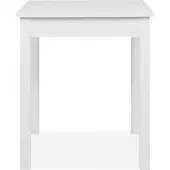 Freiraum Esstisch >Capri< in Weiß - 60x76x67cm (BxHxT)