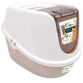 M PETS Bac à litière MPETS Beige Plastique recyclé