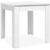 Freiraum Esstisch >Oslo< mit Schublade, in Weiß - 80x77x80cm (BxHxT)
