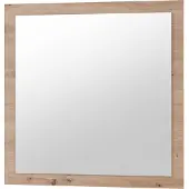 Preisbrecher Wandspiegel >Greifswald< in Artisan Eiche - 78x78x2cm (BxHxT)