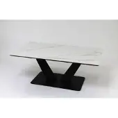 Freiraum Couchtisch >2157-19< in hellgrau, Gestell Metall - 110x42cm (BxH)
