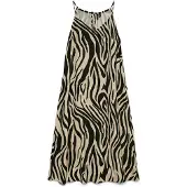 Vero Moda Jesmilo Calf Sleeveless Midi Dress Blanc,Noir XS Femme