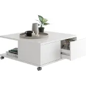 Preisbrecher Couchtisch >TWIN 1< in weiß - 70x36x70cm (BxHxT)