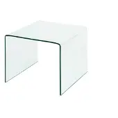 Freiraum Couchtisch >7/109< in Klarglas, Glas - 60x46x60cm (BxHxT)