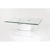 Freiraum Couchtisch >5033-11< in Glas, MDF - 100x42x60cm (BxHxT)