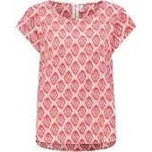 ONLY Chemisier 'ONLVIC' beige clair / rouge / oxyde