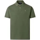 Hackett London pour homme. HM5600148 Polo Slim Fit vert (S), Coton, Classique, Manche courte