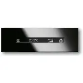 Busch-Jaeger Bandeau au-dessus du verre noir RTR - Thermostat d'ambiance pour KNX domotique 6351/08-825