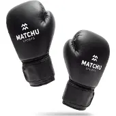 Matchu Sports Gants De Boxe  Cuir Synthétique  Noir  16 Oz