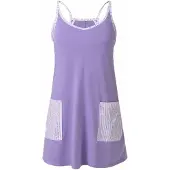 Imily Bela Robe violet / blanc