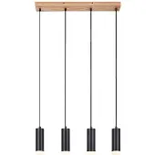 Rabalux Lampe suspendue GU10 4X5W couleur chêne 72124 Toras