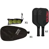 Sporti France Outdoor Fiberglass Pickleball Set Noir