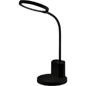 Eko-Light Lampe de bureau LED SCUOLA noire avec fonction variateur