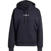 Adidas Essentials Linear French Terry Hoodie Noir M Femme