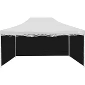 AGA Parois latérales pour stand de3x4,5m Noir