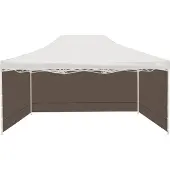 AGA Parois latérales pour stand de3x4,5m Marron