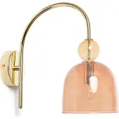 LEDKIA Lampe Murale Métal Et Verre Baudelaire Rouge