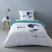 Mylittleplace Parures de lit CAPTAIN - Blanc - 140x200 cm