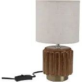 Versa Lampe de table Mehara Marron