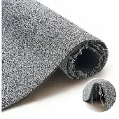 Tapiso Tapis gazon CANYOO Noir Gris Extérieur Balcon Terrasse 100 x 100