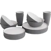 Outwell Gala 4 Pax Tableware Set Argenté