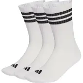 Adidas Chaussettes '3-Stripes Cushioned Crew 3 Pair Pack' noir / blanc