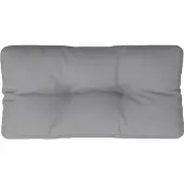 vidaXL Coussin de palette gris 80x40x12 cm tissu