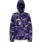 Odlo Femmes, Veste de running, Women's Zeroweight Print Jacket (XL), Bleu, Violet, XL