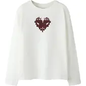 Name it T-Shirt 'NKFNYLA' chocolat / noir / blanc