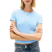 Tommy Hilfiger T-shirt Essential Slim Rib-Knit Femmes