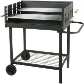 MASTER GRILL Barbecue avec roulettes rectangulaire MasterGrill &amp; Party MG648
