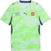 Puma Maillot 'SFV Away' gentiane / pomme / vert clair / blanc
