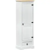 vidaXL Armoires blanches 55 x 38 x 170 cm en pin massif