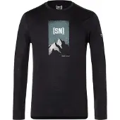 Super.natural 2 Pitch Long Sleeve T-shirt Noir L Homme