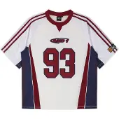 AND1 T-Shirt 'Respect The Game' bleu marine / bourgogne / noir / blanc