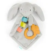 Ingenuity Doudou Sylvi avec anneau de dentition - Jouet en peluche pour bébé