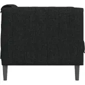 vidaXL Fauteuil noir tissu