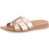 SKECHERS Bobs Desert Kiss Low - Peak Look Open Teen - Champagne - Maat 38