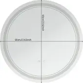 OEM Miroir de salle de bain, lumière LED, fonctions variables, argenté