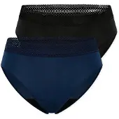 Schiesser Slip ' Care ' bleu roi / noir