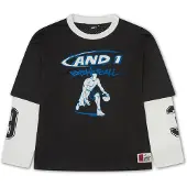 AND1 T-Shirt turquoise / noir / blanc