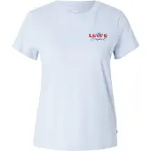 Levi's T-shirt 'The Perfect' bleu pastel / rouge