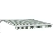 vidaXL Store extensible vert et blanc 300 x 250 x 165 cm